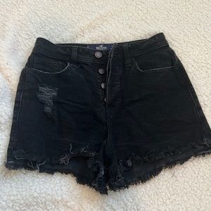 Black Jean shorts